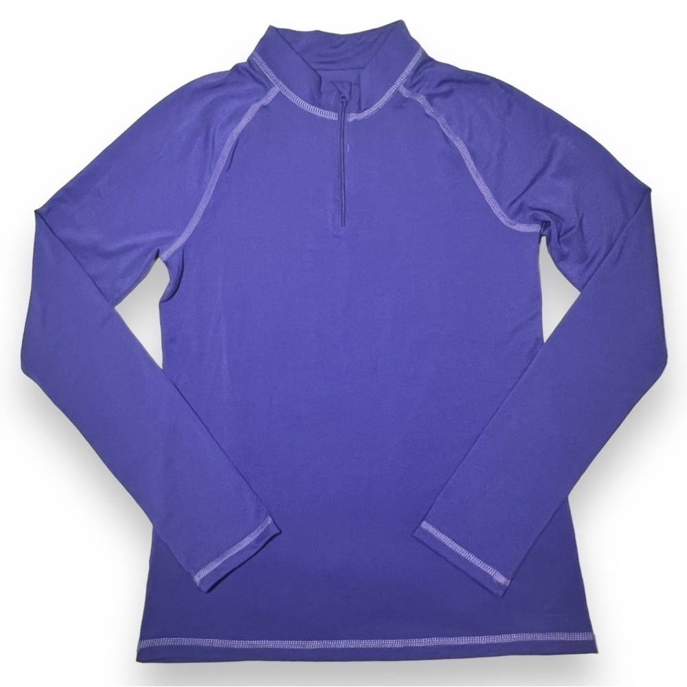 REI Co-op Kid’s Midweight Half-Zip Base Layer Top Purple Size XL (18)